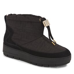 Tommy Hilfiger Schneeschuhe Tommy Hilfiger Tommy Monogram Snowboot FW0FW07637 Black BDS