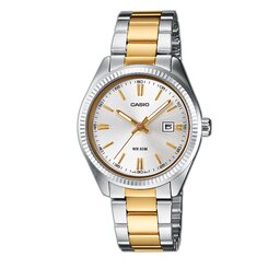 Casio Uhr Casio LTP-1302PSG-7AVEG Silver/Gold