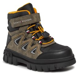 Tommy Hilfiger Schnürschuhe Tommy Hilfiger T3B5-33160-1047A496 M Black/Mud A496