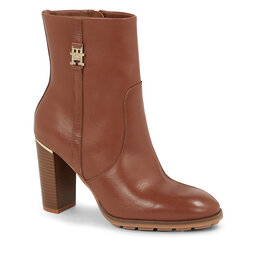 Tommy Hilfiger Bottines Tommy Hilfiger Feminine Th Hardware Bootie FW0FW07540 Natural Cognac GTU