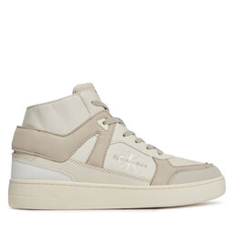 Calvin Klein Jeans Sneakersy Calvin Klein Jeans Basket Cupsole Mid Lth Ml Fad YM0YM00883 Beżowy