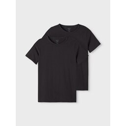 NAME IT NAME IT Σετ 2 T-Shirts 13209164 Μαύρο Slim Fit