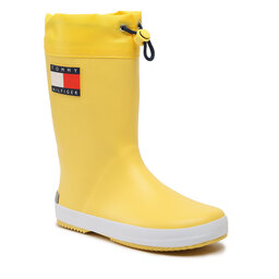 Tommy Hilfiger Cizme de cauciuc Tommy Hilfiger Flag Rain Boot T3X6-30766-0047 S Yellow 200