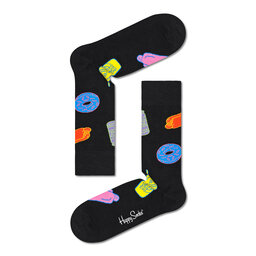Happy Socks Visoke unisex čarape Happy Socks SIM01-9300 Crna