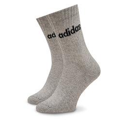 

Високі шкарпетки unisex adidas Linear Crew Cushioned Socks 3 Pairs IC1302 medium grey heather/white/black, Сірий