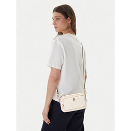 Tommy Hilfiger Handtasche Tommy Hilfiger Th Icon Camera Bag AW0AW18120 Écru