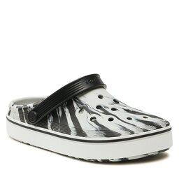 Crocs Pantoletten Crocs Crocs Crocband Clean Marbled Clog 208601 Black/White 066