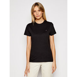 Tommy Hilfiger Tommy Hilfiger Majica Heritage Crew WW0WW22043 Črna Regular Fit