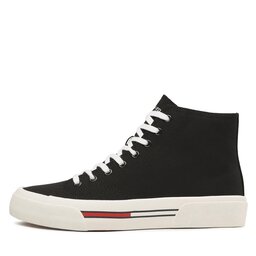 

Снікерcи Tommy Jeans Mid Canvas Color EM0EM01157 Black BDS, Чорний