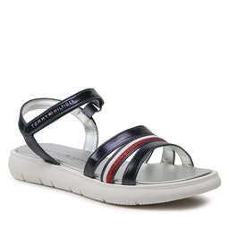 Tommy Hilfiger Σανδάλια Tommy Hilfiger Stripes Velcro T4A2-32771-1372 S Blue 800