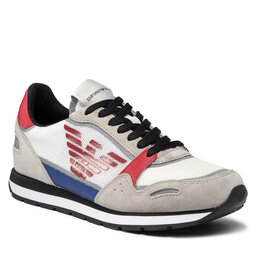 Emporio Armani Sportcipő Emporio Armani X4X537 XM678 Q442 Plast/Red/Of.Wht/Blt