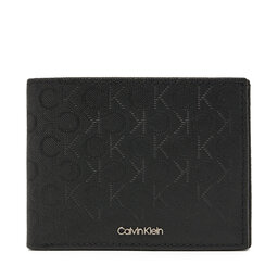 Calvin Klein Μεγάλο Πορτοφόλι Ανδρικό Calvin Klein Trifold 10Cc W/Coin K50K512684 Μαύρο