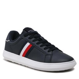 Tommy Hilfiger Sneakers Tommy Hilfiger Corporate Leather Cup Stripes FM0FM04732 Desert Sky DW5