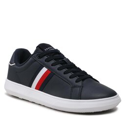 Tommy Hilfiger Zapatillas Tommy Hilfiger Corporate Leather Cup Stripes FM0FM04732 Desert Sky DW5