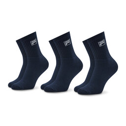 Fila 3 pares de calcetines altos unisex Fila F9000 New Blu 910