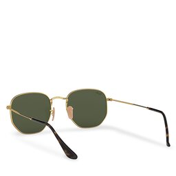 

Сонцезахисні окуляри Ray-Ban Hexagonal 0RB3548N 001 Arista/G-15 Green, Золотий