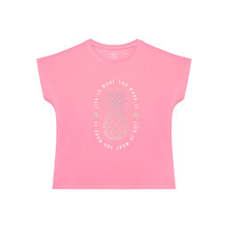 4F 4F Футболка 4FJSS23TTSHF398 Рожевий Regular Fit
