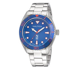 Nautica Zegarek Nautica NAPFWS221 Silver/Blue