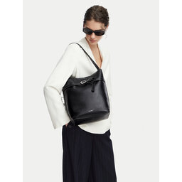 Calvin Klein Handtasche Calvin Klein Buckle Medium Bucket LV04F3551G Schwarz