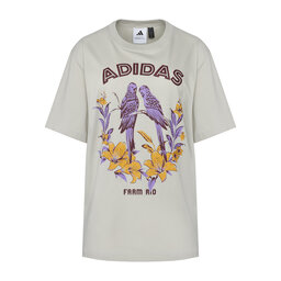 adidas adidas T-Shirt FARM Graphic JV8610 Grau Regular Fit