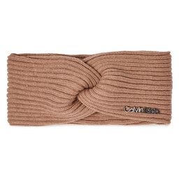 Calvin Klein Textilní čelenka Calvin Klein Ck Must Logo Twisted Headband K60K611400 Fialová