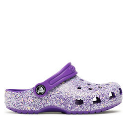 

Шльопанці Crocs Crocs Classic Glitter Clog K 206993 Neon Purple/Multi 573, Фіолетовий
