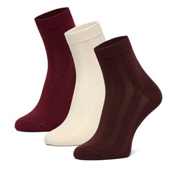 Nine West Короткі шкарпетки Nine West CEO_BR_NW_25082_Z_AW25 (3 PACK) Бордовий