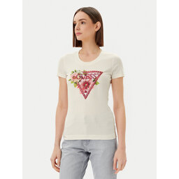 Guess Guess T-Shirt W5GI10 J1314 Weiß Slim Fit