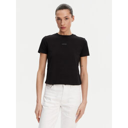 Calvin Klein Jeans Calvin Klein Jeans Marškinėliai Placed Institutional J20J225524 Juoda Slim Fit