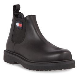 Tommy Jeans Kotníková obuv Tommy Jeans Tjm Napa Leather EM0EM01254 Black BDS