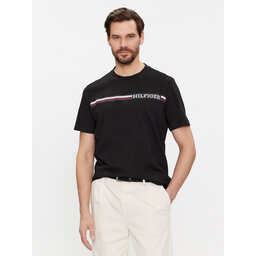 Tommy Hilfiger Tommy Hilfiger T-Shirt Monotype MW0MW33688 Μαύρο Regular Fit