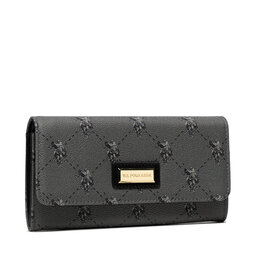U.S. Polo Assn. Portofel Mare de Damă U.S. Polo Assn. Hampton L Flap Wallet BEUHD5486WVG000 Black