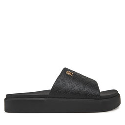 Tommy Hilfiger Şlapi Tommy Hilfiger Platform Monogram Poolslide FW0FW08526 Negru