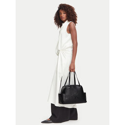 Calvin Klein Handtasche Calvin Klein Pockets Monologo Tote LV04F3689G Schwarz