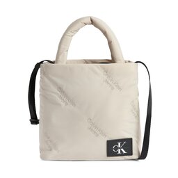 Calvin Klein Jeans Handväska Calvin Klein Jeans Puffy Aop Ns Crossbody Tote23 K60K611230 Flint PEE