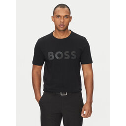 BOSS BOSS Majica Tape Logo 50530990 Črna Regular Fit