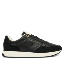 Tommy Hilfiger Sneakers Tommy Hilfiger Monogram Mix Material Runner FW0FW09267 Schwarz