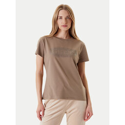 Guess Guess T-Shirt V5YI08 J1314 Καφέ Regular Fit