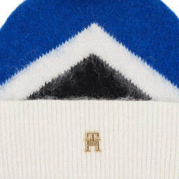 

Шапкa Tommy Hilfiger Th Evening Pompom Beanie Argyle AW0AW15305 Blue Argyle 0GZ, Голубий