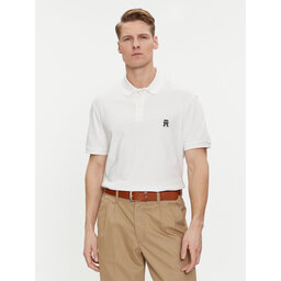 Tommy Hilfiger Tommy Hilfiger Pólóing Interlock MW0MW34783 Fehér Regular Fit