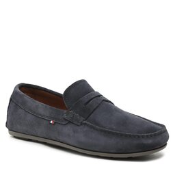 Tommy Hilfiger Mokasinai Tommy Hilfiger Casual Hilfiger Suede Driver FM0FM04271 Desert Sky DW5