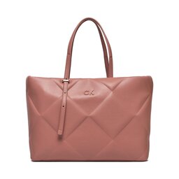 Calvin Klein Torebka Calvin Klein Re-Lock Quilt Tote Lg K60K611339 Ash Rose VB8