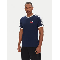 adidas adidas Marškinėliai JP0984 Tamsiai mėlyna Slim Fit