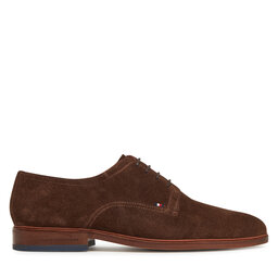 Tommy Hilfiger Félcipő Tommy Hilfiger Hilfiger Thunit Suede Shoe FM0FM05377 Barna