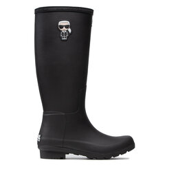 

Гумові чоботи KARL LAGERFELD KL47090 Black Rubber, Чорний