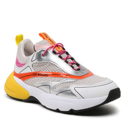 LOVE MOSCHINO Sneakersy LOVE MOSCHINO JA15025G1GIQ601A Perla/Ara/Rs