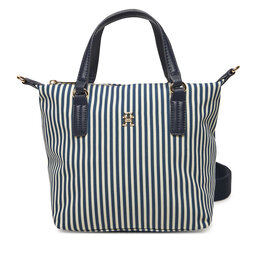 Tommy Hilfiger Дамска чанта Tommy Hilfiger Poppy Summer Small Tote AW0AW17202 Тъмносин