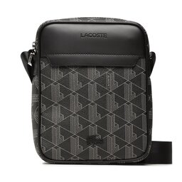 Lacoste Sacoche Lacoste Vertical Camera Bag NH3653LX Monogram Noir Gris H45