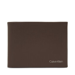 Calvin Klein Portofel pentru bărbați Calvin Klein Ck Concise Bifold 5Cc W/Coin L K50K510599 Java BAR