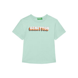 United Colors Of Benetton United Colors Of Benetton T-Shirt 3I1XG10HT Grün Regular Fit